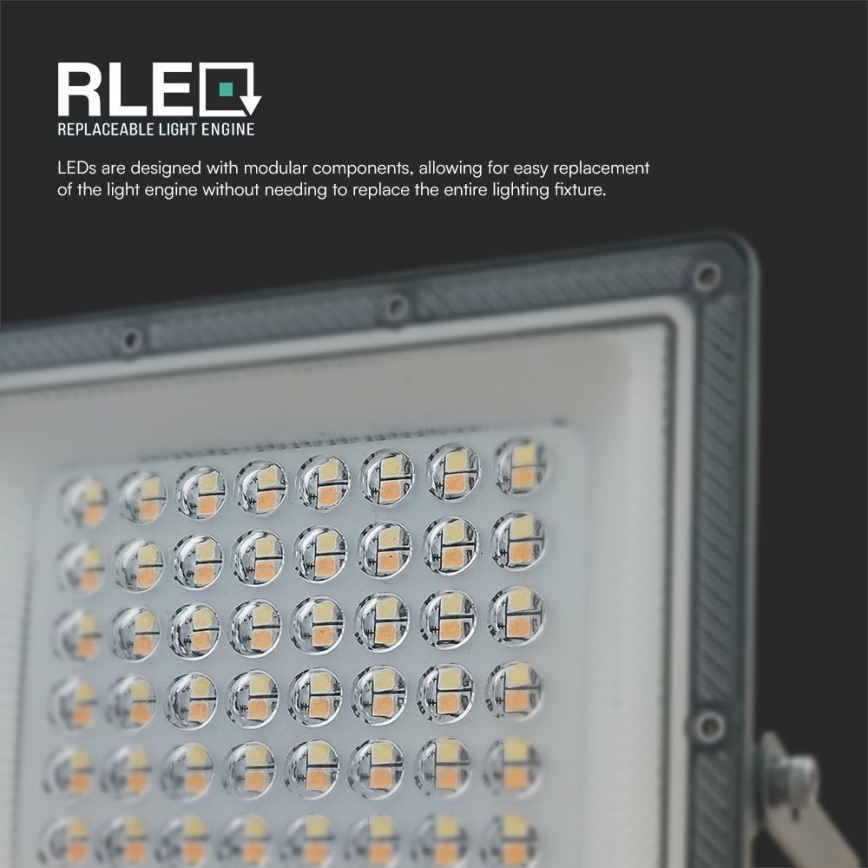 LED Schijnwerper LED/50W/230V IP65 3000/4000/6500K grijs