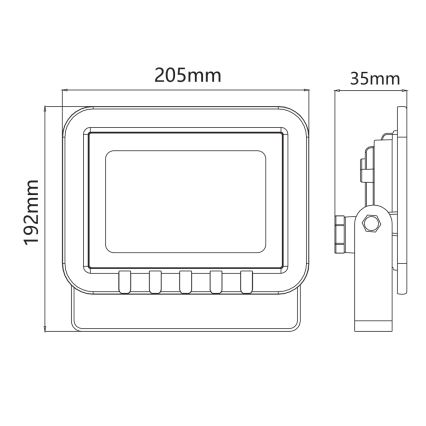 LED Schijnwerper LED/50W/230V IP65