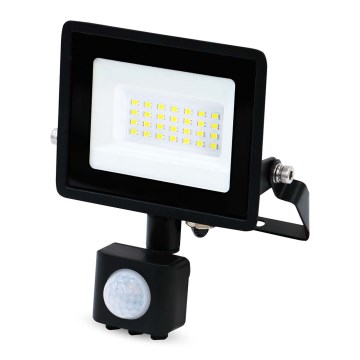 LED-schijnwerper met bewegings- en schemersensor en stekker voor stopcontact LED/20W/230V IP44