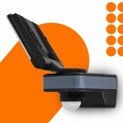 LED-schijnwerper met bewegings- en schemersensor LED/24W/230V 4200K IP54 zwart