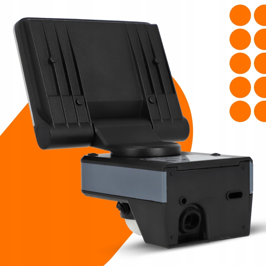 LED-schijnwerper met bewegings- en schemersensor LED/24W/230V 4200K IP54 zwart