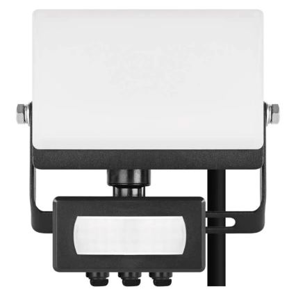 LED-reflector met bewegings- en schemersensor TAMBO EVO LED/10W/230V 4000K IP44 zwart