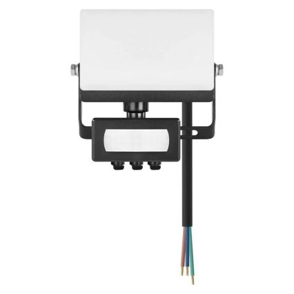 LED-reflector met bewegings- en schemersensor TAMBO EVO LED/10W/230V 4000K IP44 zwart