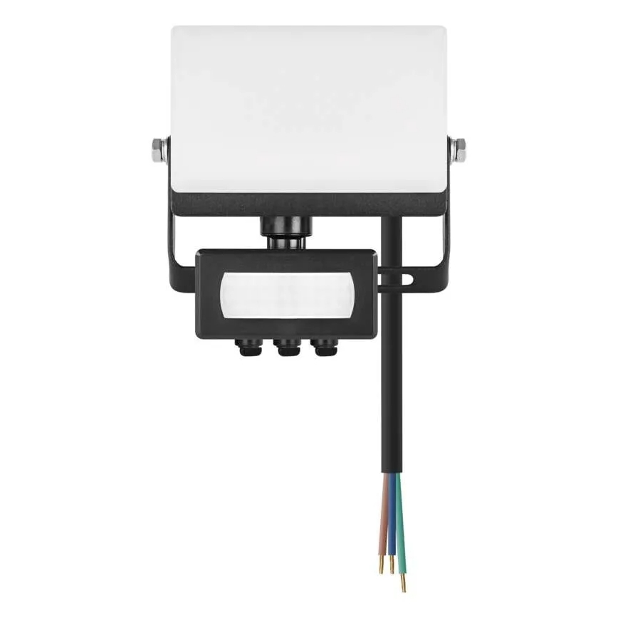 LED-reflector met bewegings- en schemersensor TAMBO EVO LED/10W/230V 4000K IP44 zwart