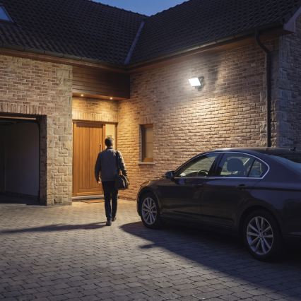 LED-schijnwerper met bewegings- en schemersensor TAMBO EVO LED/50W/230V 4000K IP44 zwart