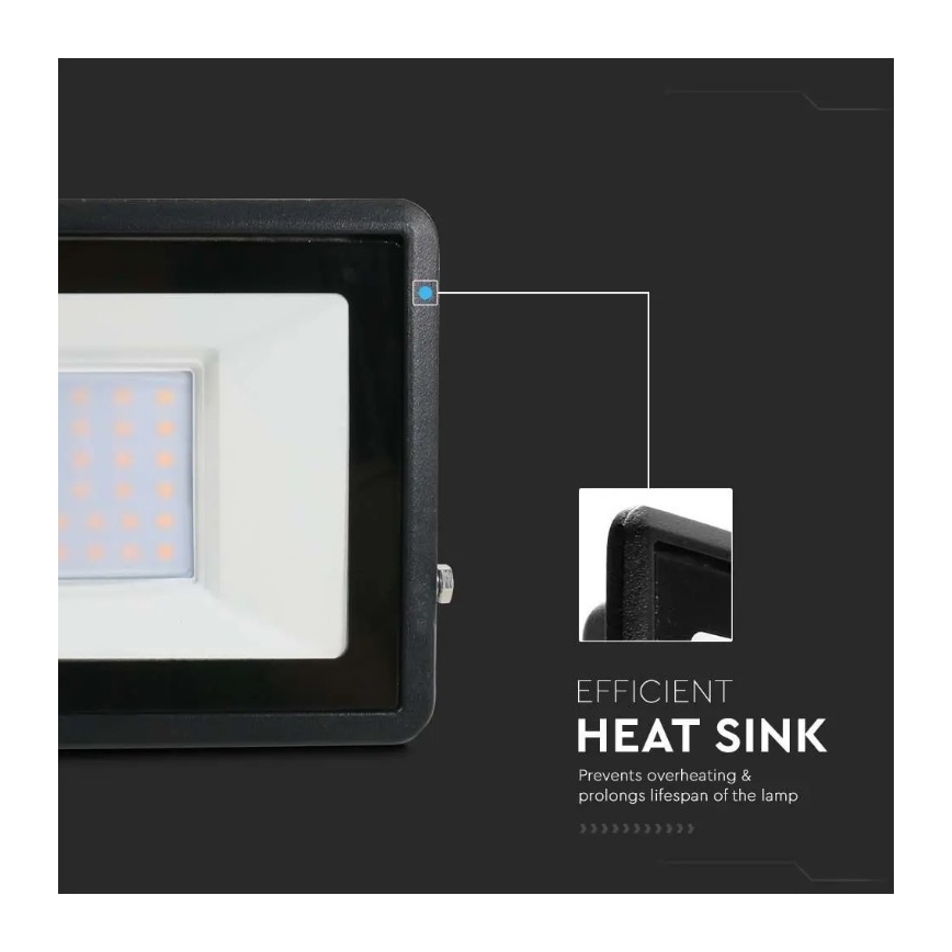 LED Schijnwerper met directe verbinding SAMSUNG CHIP LED/30W/230V IP65 4000K