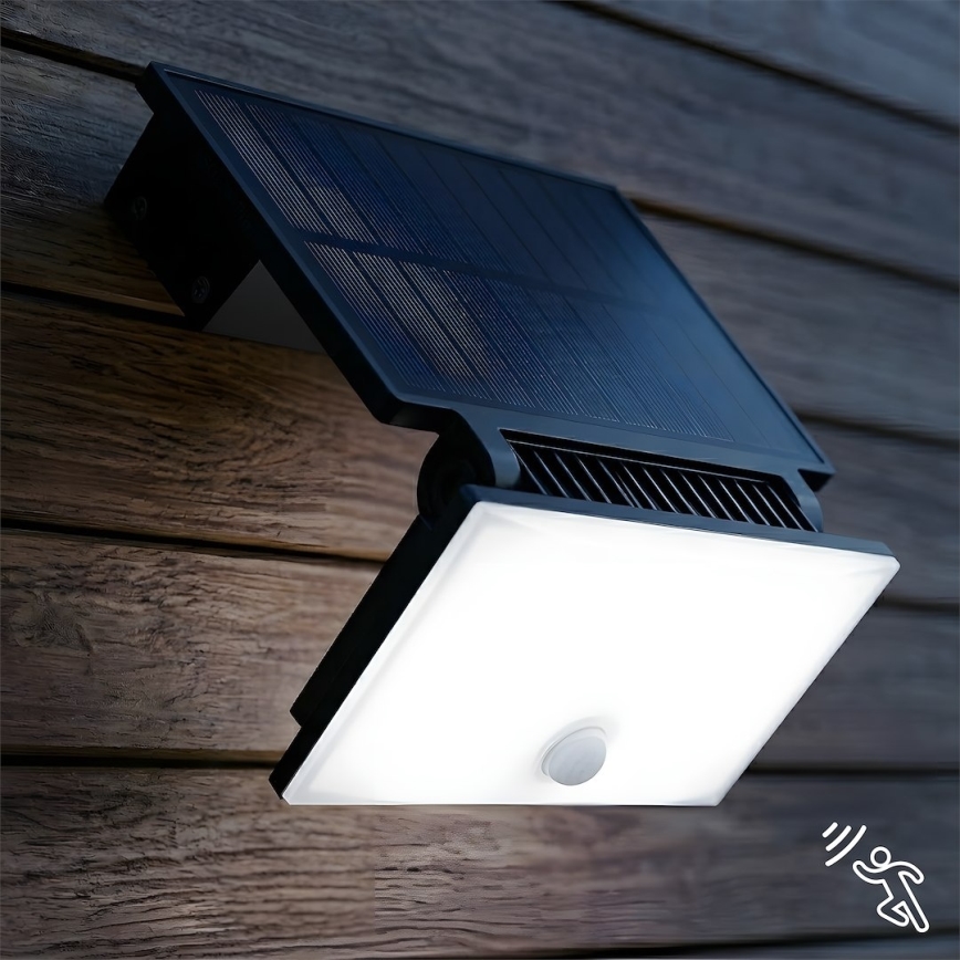 LED-schijnwerper met sensor en zonnepaneel FUJI LED/8W/3,7V 2000 mAh IP44
