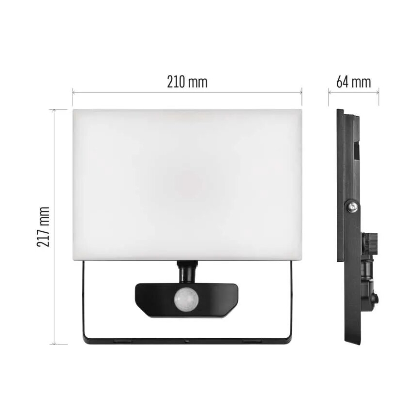 LED Schijnwerper met sensor TAMBO LED/50W/230V 4000K IP54