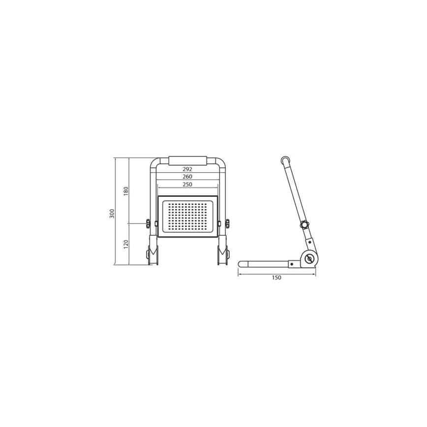LED Schijnwerper met standaard ADVIVE WORK LED/100W/230V IP65
