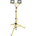 LED-schijnwerper met statief 2xLED/30W/230V 6500K IP65 geel