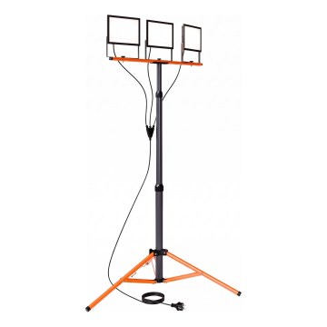 LED-schijnwerper met statief 3xLED/100W/230V 4500K IP65 zwart/oranje