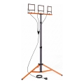 LED-schijnwerper met statief 3xLED/50W/230V 4500K IP65 zwart/oranje