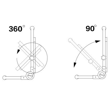 LED-schijnwerper met statief 50W/230V 5000K IP65 oranje