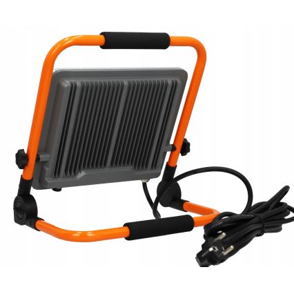 LED schijnwerper met statief LED/100W/230V 4500K IP65 oranje