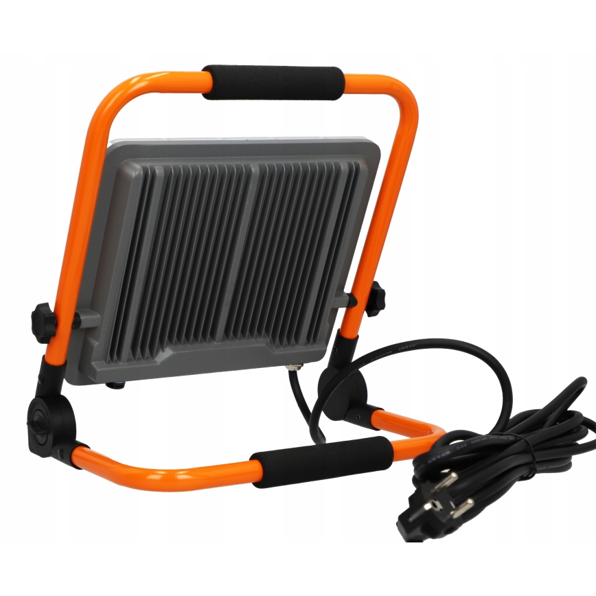 LED schijnwerper met statief LED/100W/230V 4500K IP65 oranje