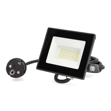 LED-schijnwerper met stekker LED/20W/230V 4000K IP65