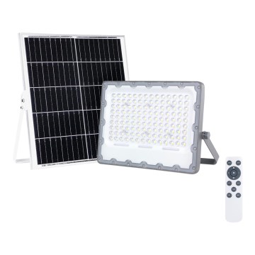 LED Schijnwerper met zonnepaneel FOCUS 100W/15000 mAh 3,2V 6000K IP65 + afstandsbediening