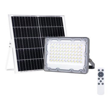 LED Schijnwerper met zonnepaneel FOCUS 60W/10000 mAh 3,2V 6000K IP65 + afstandsbediening