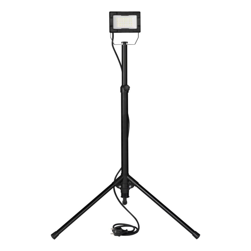 LED-schijnwerper op statief LED/20W/230V 5000K IP65 zwart