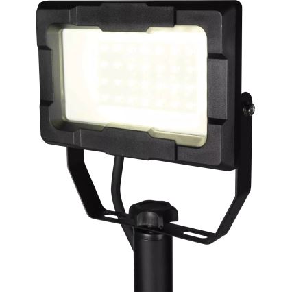 LED-schijnwerper op statief LED/20W/230V 5000K IP65 zwart