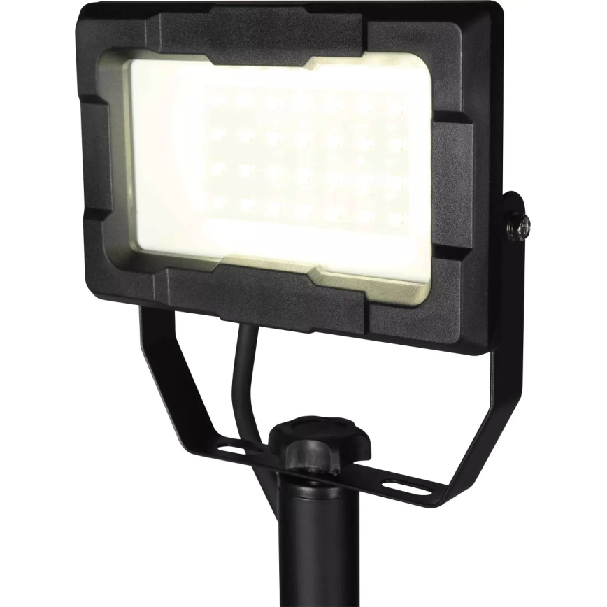 LED-schijnwerper op statief LED/20W/230V 5000K IP65 zwart