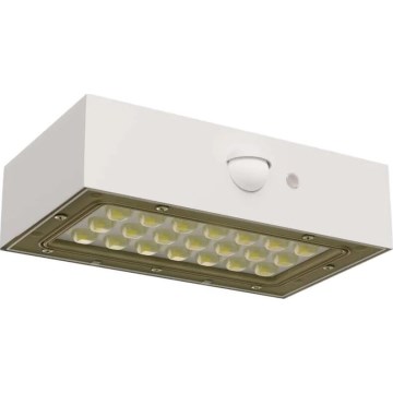 LED Schijnwerper op zonne-energie met bewegingssensor LED/3,7V 1200mAh 4000K IP65 wit