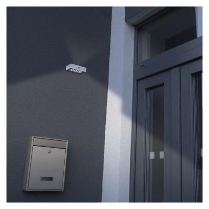 LED Schijnwerper op zonne-energie met bewegingssensor LED/3,7V 1200mAh 4000K IP65 wit