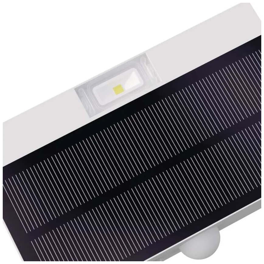 LED Schijnwerper op zonne-energie met bewegingssensor LED/3,7V 1200mAh 4000K IP65 wit