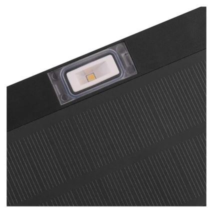 LED Schijnwerper op zonne-energie met bewegingssensor LED/3,7V 1200mAh 4000K IP65 zwart