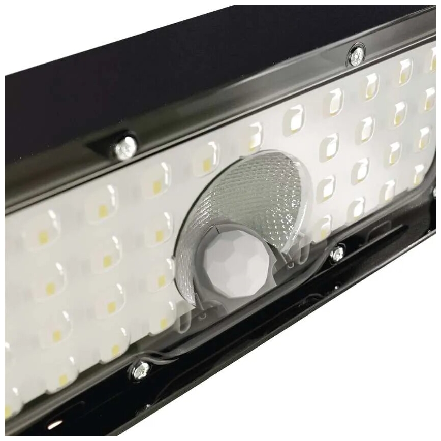 LED Schijnwerper op zonne-energie met bewegingssensor LED/3,7V 3000mAh 4000K IP65 zwart