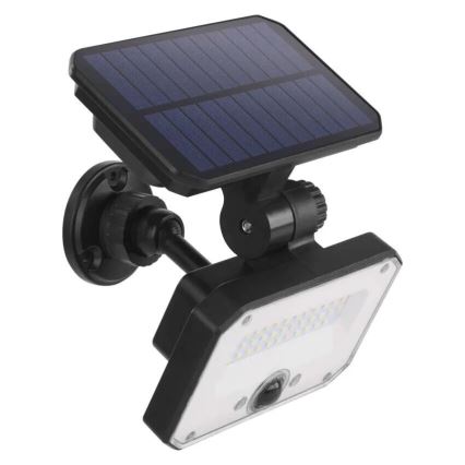 LED Schijnwerper op zonne-energie met bewegingssensor SPILO LED/3,7V 3600mAh 3000K IP54 + afstandsbediening