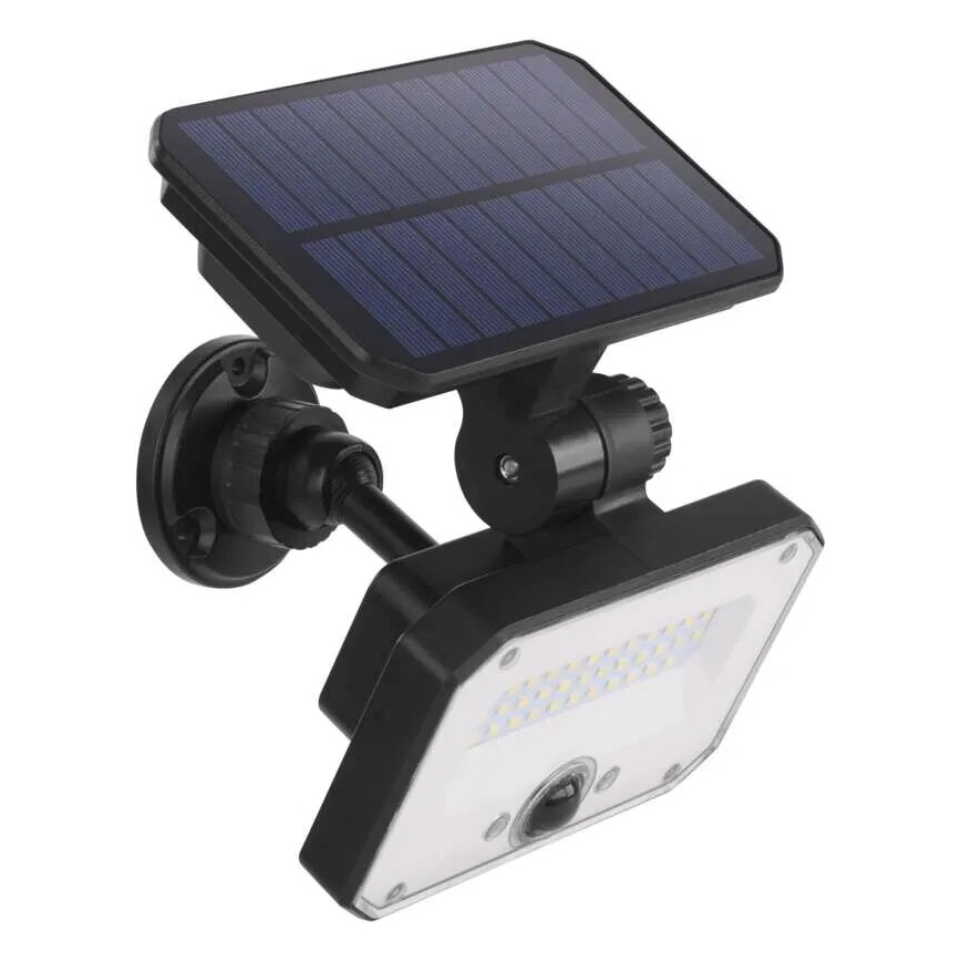LED Schijnwerper op zonne-energie met bewegingssensor SPILO LED/3,7V 3600mAh 3000K IP54 + afstandsbediening