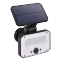 LED Schijnwerper op zonne-energie met bewegingssensor SPILO LED/3,7V 3600mAh 4000K IP54 + afstandsbediening