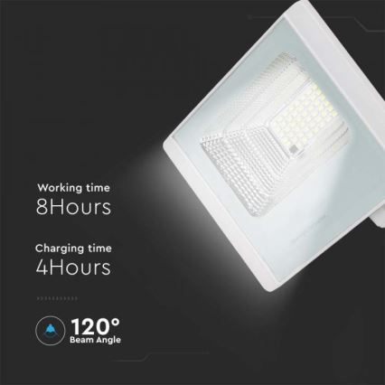 LED Schijnwerper op zonne-energie voor buiten LED/12W/3,2V IP65 4000K + afstandsbediening