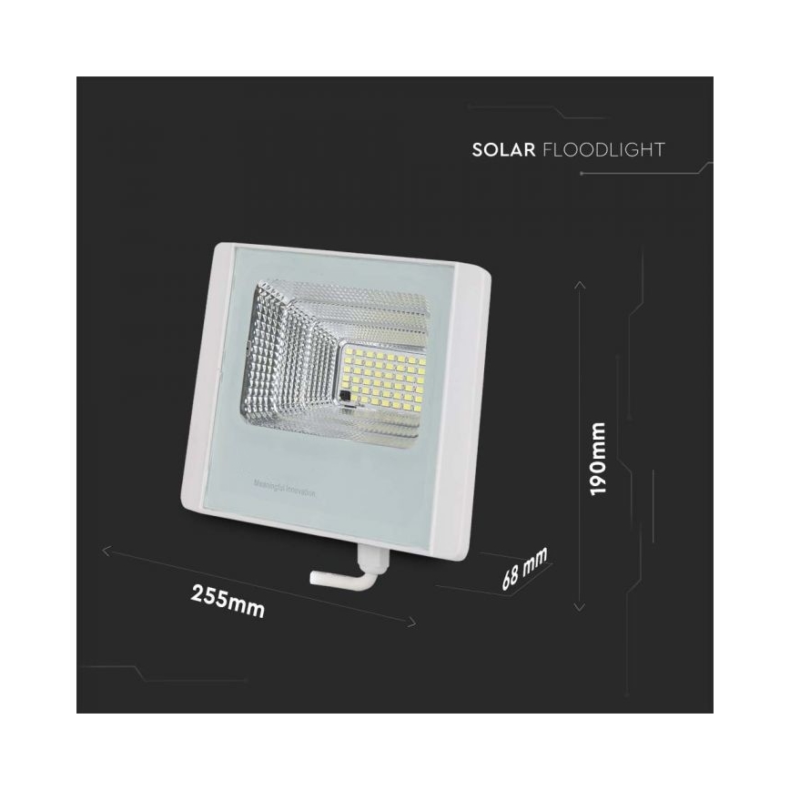 LED Schijnwerper op zonne-energie voor buiten LED/20W/3,2V IP65 4000K + afstandsbediening
