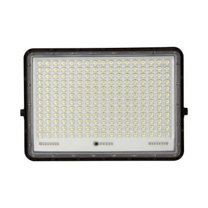 LED Schijnwerper op zonne-energie voor buiten LED/30W/3,2V 6400K zwart IP65 + afstandsbediening