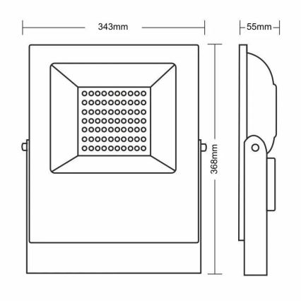 LED Schijnwerper PROFI PLUS LED/100W/230V 5000K IP66