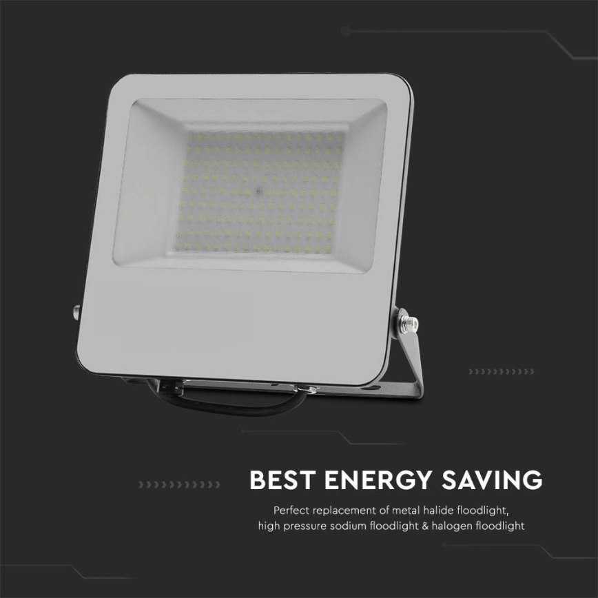LED Schijnwerper SAMSUNG CHIP LED/100W/230V 4000K IP65 zwart