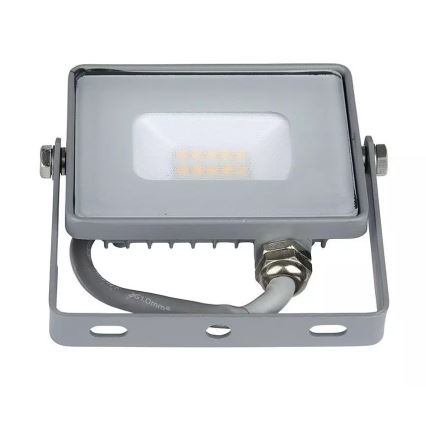 LED Schijnwerper SAMSUNG CHIP LED/10W/230V IP65 6400K grijs