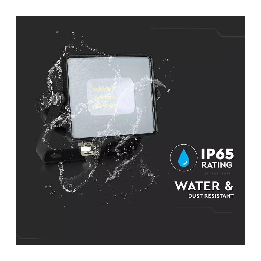 LED Schijnwerper SAMSUNG CHIP LED/10W/230V IP65 6400K zwart