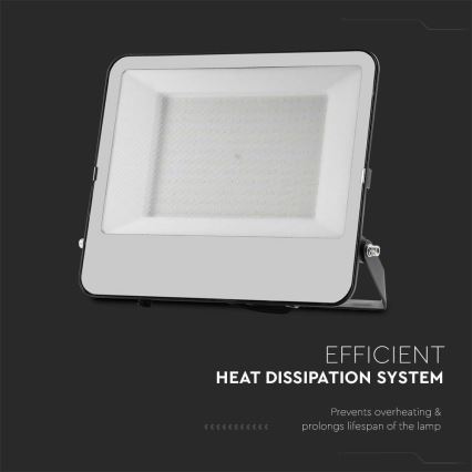 LED Schijnwerper SAMSUNG CHIP LED/200W/230V 4000K IP65 zwart