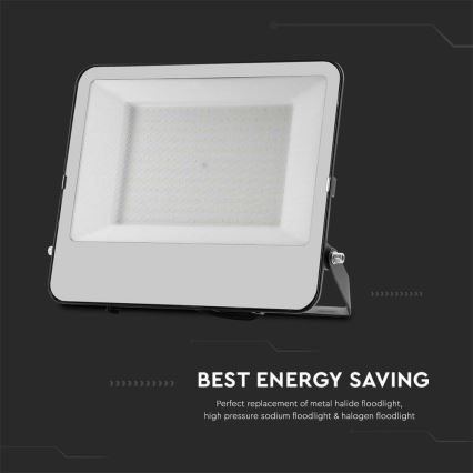 LED Schijnwerper SAMSUNG CHIP LED/200W/230V 4000K IP65 zwart