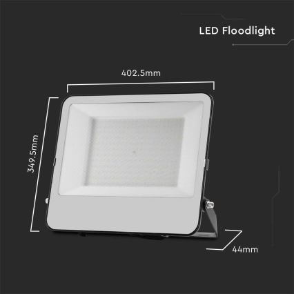 LED Schijnwerper SAMSUNG CHIP LED/200W/230V 4000K IP65 zwart