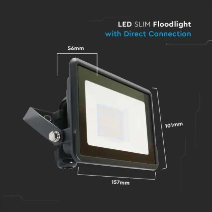 LED Schijnwerper SAMSUNG CHIP LED/20W/230V IP65 6500K