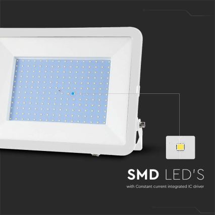 LED Schijnwerper SAMSUNG CHIP LED/300W/230V 6500K IP65 wit