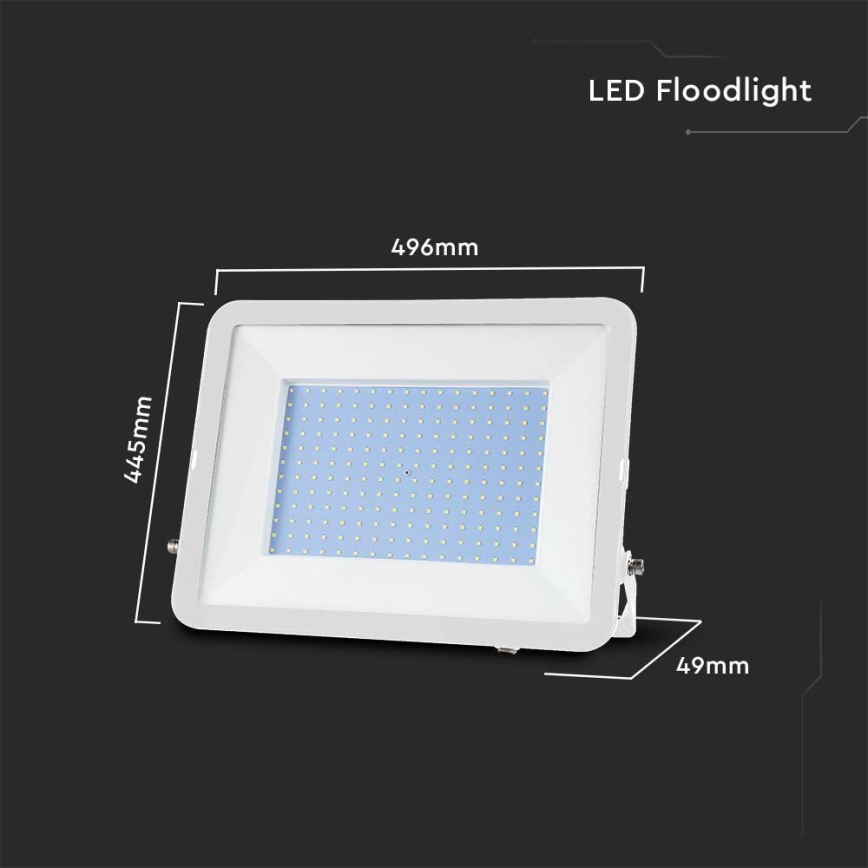 LED Schijnwerper SAMSUNG CHIP LED/300W/230V 6500K IP65 wit