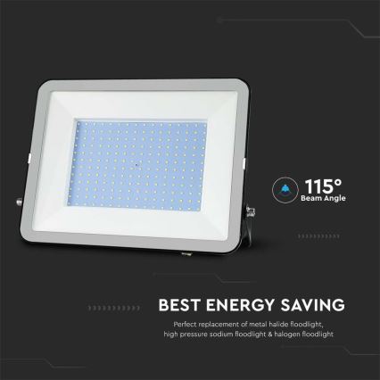 LED Schijnwerper SAMSUNG CHIP LED/300W/230V 6500K IP65 zwart