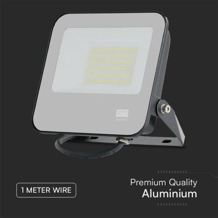 LED Schijnwerper SAMSUNG CHIP LED/50W/230V 4000K IP65 zwart