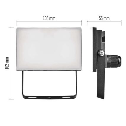 LED Schijnwerper TAMBO LED/10W/230V 4000K IP65