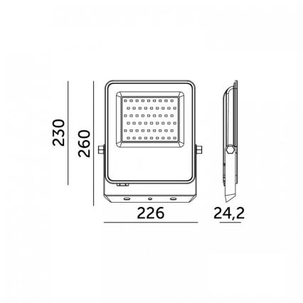 LED-schijnwerper ULSAN LED/100W/230V 4000K IP65